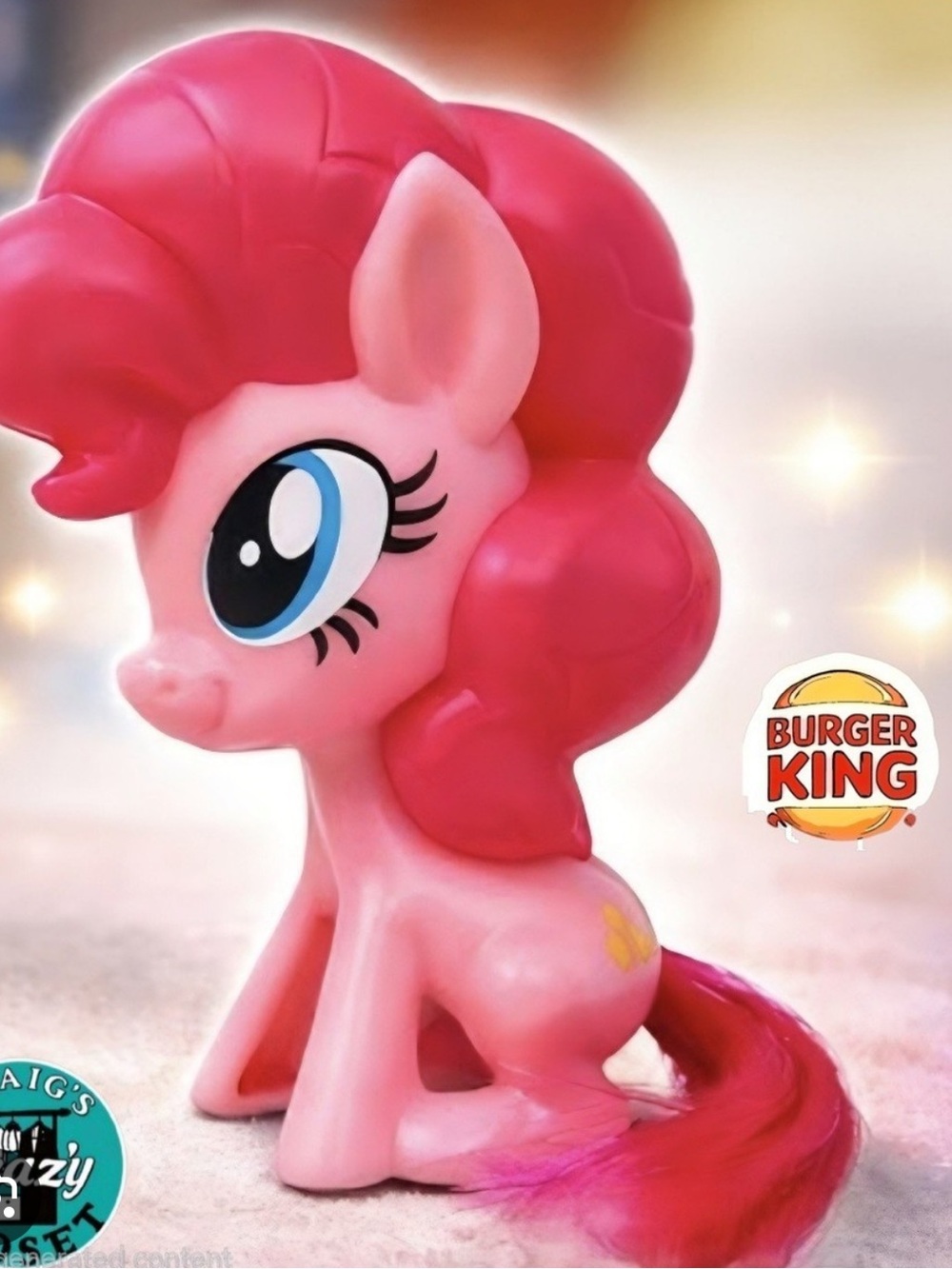 Burger King My Little Pony Pinkie Pie Toy Sealed NIP Hasbro Collectible